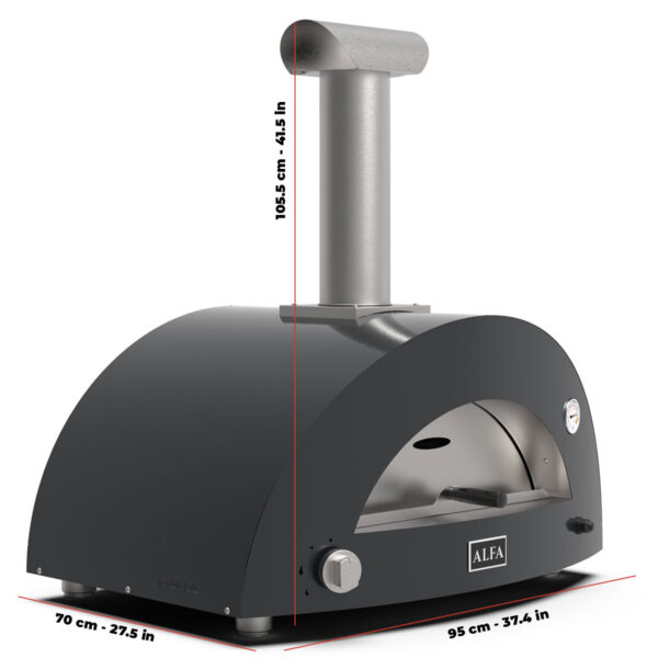 Alternative view of Forno de pizza Alfa Forni Moderno 2 Pizzas