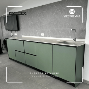 Cozinha Modular Hoppilif Verde Oliva