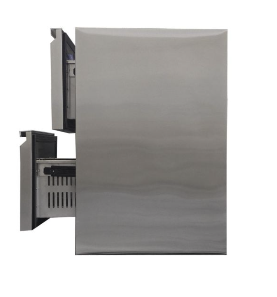 Frigorífico exterior (para vinos) VIVANDIO FD-110 SILVER - 2 CAJONES - Image 3