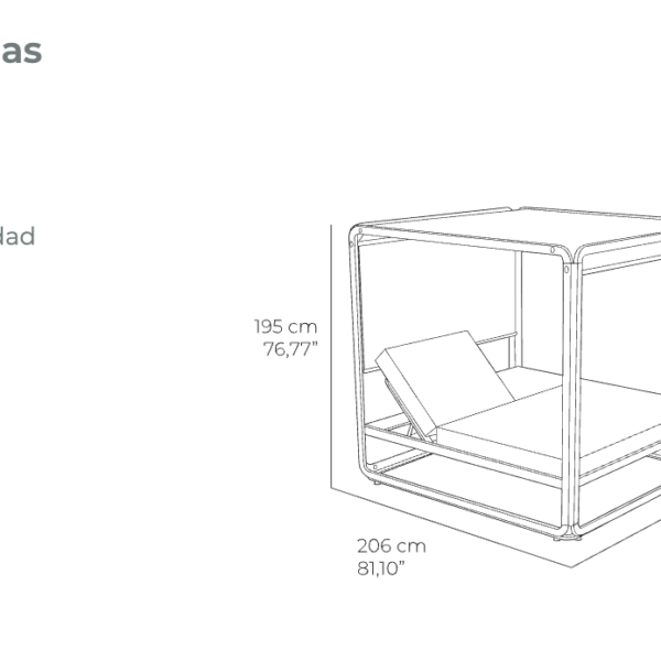 Alternative view of EZPELETA Sofá cama LOUNGE - IBIZA  XL 180X200