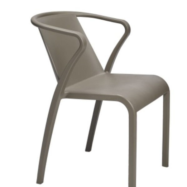 Alternative view of EZPELETA SILLAS FADO COM BRAZOS EXTERIOR POLIPROPILENO