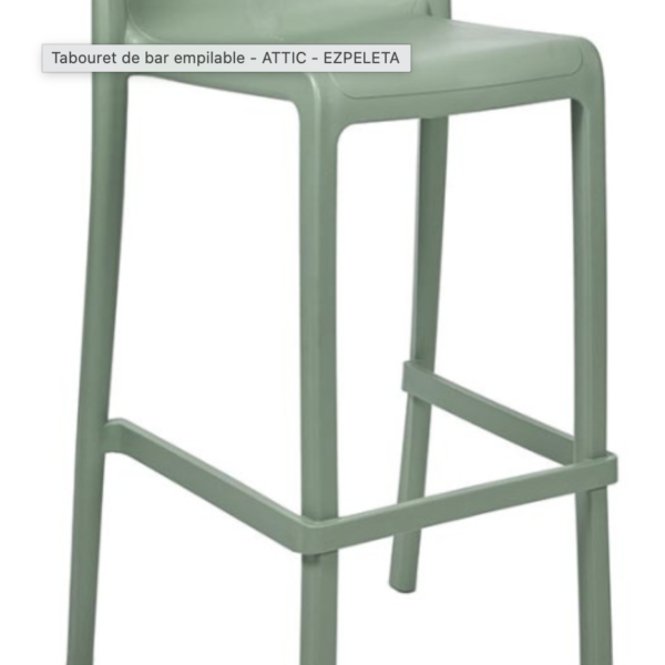 Taburete de bar apilable - ÁTICO - EZPELETA