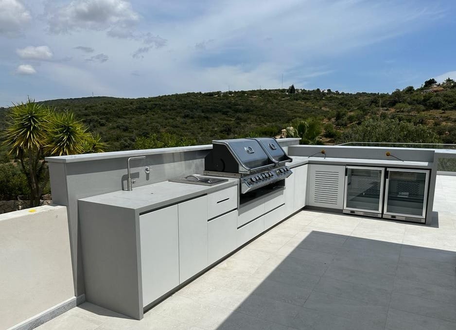 Cocina Exterior de Lujo - Luxury Outdoors en L (Precios y Modelos Ajustable a su Proyecto)