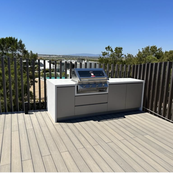 Cocina Exterior Mestremat Porcelanico 2830 x 650x 910 BARBACOA BeefEater ENCASTRABLE SIGNATURE 7000 CLASSIC 4B